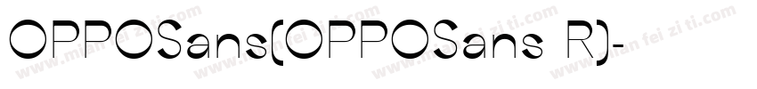 OPPOSans(OPPOSans R)字体转换